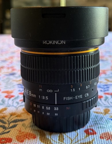 Rokinon 8mm 5 fisheye - rokinon, f/3.5